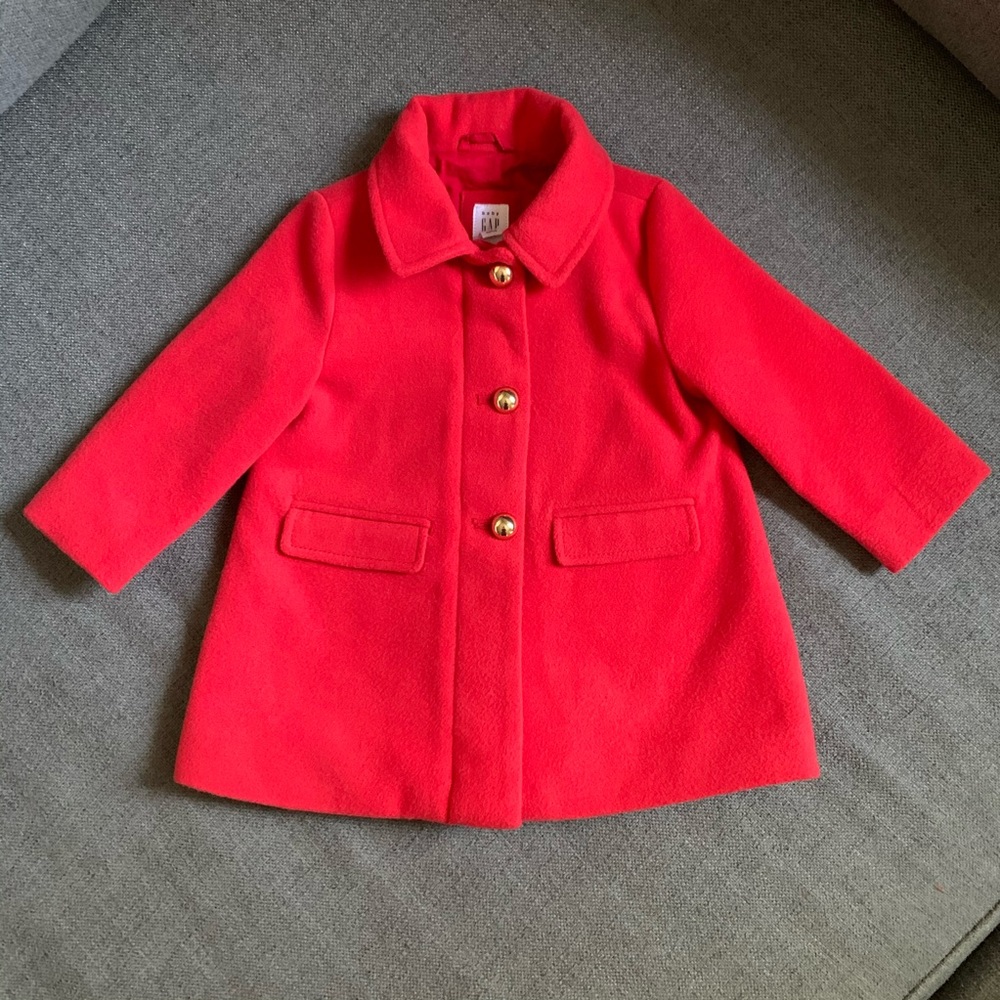 Darling Gap Toddle Red Peacoat ❤️ True Red
